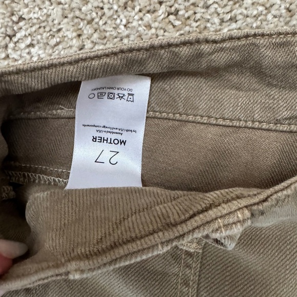 MOTHER Flare & Wide Leg Jeans in Olive - Picture 8 of 10